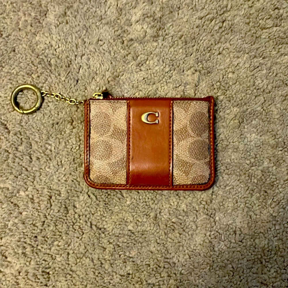 Coach ID wallet clip on